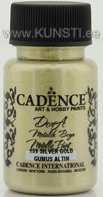 Акриловая краска Dora metallic Cadence 159 silver gold 50 ml ― VIP Office HobbyART