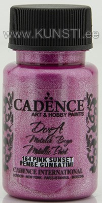 Акриловая краска Dora metallic Cadence 164 pink sunset 50 ml ― VIP Office HobbyART