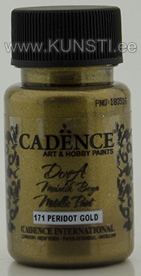 Акриловая краска Dora metallic Cadence 171 peridot gold 50 ml ― VIP Office HobbyART