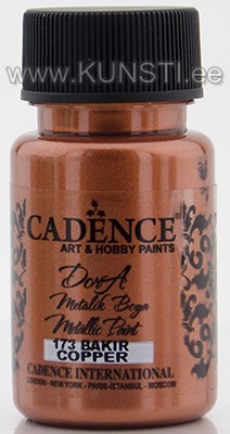 Акриловая краска Dora metallic Cadence 173 copper 50 ml ― VIP Office HobbyART