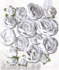 Creative elements white range english roses x16