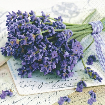 Салфетка для декупажа 211384 33 x 33 cm Lavender Greetings ― VIP Office HobbyART