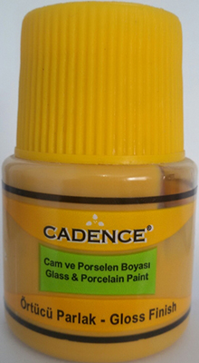 Краска по стеклу Glass & ceramic paint opaque 750 oxide yellow 45 ml ― VIP Office HobbyART