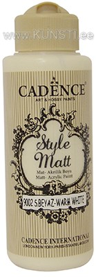 Акриловая краска Style matt Cadence s-9002 warm white 120 ml ― VIP Office HobbyART