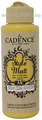 Акриловая краска Style matt Cadence s-9010 sun flower 120 ml ― VIP Office HobbyART