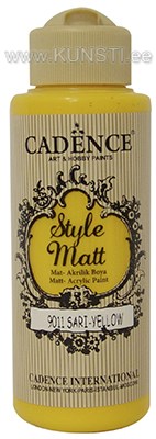 Акриловая краска Style matt Cadence s-9011 yellow 120 ml ― VIP Office HobbyART