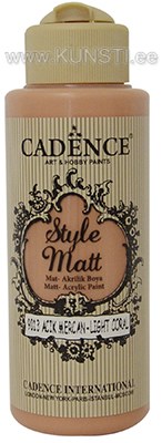 Акриловая краска Style matt Cadence s-9013 light coral 120 ml ― VIP Office HobbyART