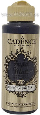 Акриловая краска Style matt Cadence s-9026 dark blue 120 ml ― VIP Office HobbyART