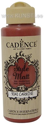 Акриловая краска Style matt Cadence s-9041 carmine 120 ml ― VIP Office HobbyART