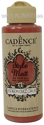 Акриловая краска Style matt Cadence s-9042 coral red 120 ml ― VIP Office HobbyART