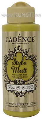 Акриловая краска Style matt Cadence s-9045 yellow green 120 ml ― VIP Office HobbyART