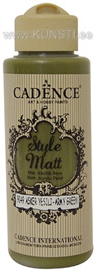 Акриловая краска Style matt Cadence s-9049 army green 120 ml ― VIP Office HobbyART