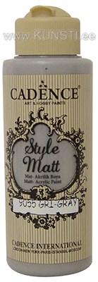 Акриловая краска Style matt Cadence s-9055 gray  120 ml ― VIP Office HobbyART