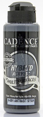 Акриловая краска Hybrid Cadence h-091 antracite black 70 ml  ― VIP Office HobbyART