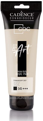 ProART heavy body Акриловая краска PR-045 titanium buff deep 120ml ― VIP Office HobbyART