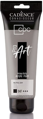 ProART heavy body Акриловая краска PR-047 neutral gray 120ml ― VIP Office HobbyART