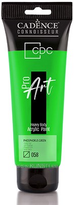 ProART heavy body Akrüülvärv PR-058 phosphorus green 120ml ― VIP Office HobbyART