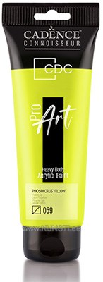 ProART heavy body Акриловая краска PR-059 phosphorus yellow 120ml ― VIP Office HobbyART