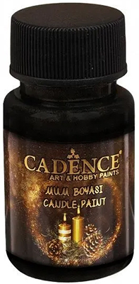 Краска для росписи свечей Candle paint Cadence 2131 black 50 ml ― VIP Office HobbyART