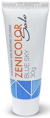 Прозрачные немигрирующие красители для мыльной основы ZENICOLOR SOLO Blue Sky 30gr ― VIP Office HobbyART