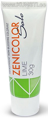 Прозрачные немигрирующие красители для мыльной основы ZENICOLOR SOLO Lime 30gr ― VIP Office HobbyART