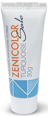 Прозрачные немигрирующие красители для мыльной основы ZENICOLOR SOLO Turquoise 30gr ― VIP Office HobbyART