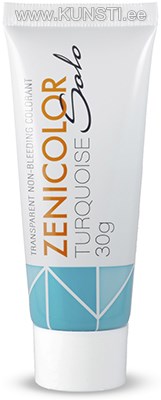 Прозрачные немигрирующие красители для мыльной основы ZENICOLOR SOLO Turquoise 30gr ― VIP Office HobbyART