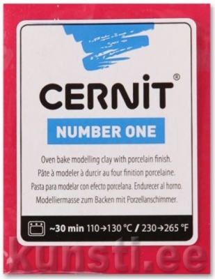 Polümeersavi Cernit Number One 463 x-mas-red, deep red ― VIP Office HobbyART