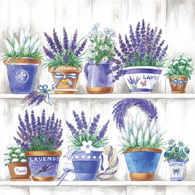 Салфетка для декупажа 13308495 33 x 33 cm LAVENDER RANGE  ― VIP Office HobbyART