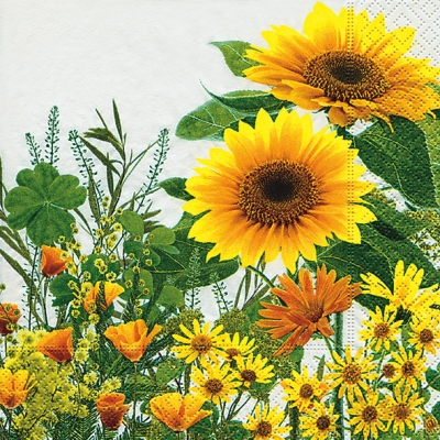 Салфетка для декупажа 200031 33 x 33 cm Yellow meadow ― VIP Office HobbyART