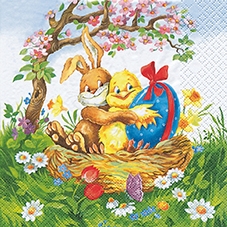 Салфетка для декупажа 211111 33 x 33 cm Easter Friends ― VIP Office HobbyART