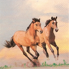 Салфетка для декупажа 211511 33 x 33 cm Wild Horses ― VIP Office HobbyART