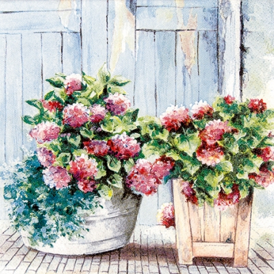 Салфетка для декупажа 211603 33 x 33 cm Cottage Hydrangea ― VIP Office HobbyART