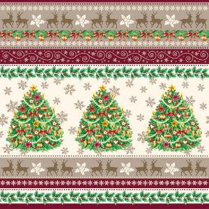 Салфетка для декупажа - 33 x 33 cm X-MAS ARRANGEMENT ― VIP Office HobbyART