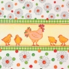 Салфетка для декупажа 383311 33 x 33 cm Chicks&Daisies