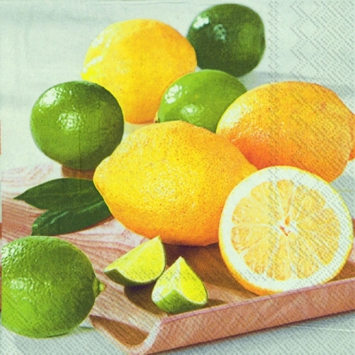 Салфетка для декупажа L-572600 33 x 33 cm LEMON FRESH ― VIP Office HobbyART