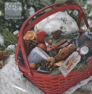 Салфетка для декупажа - 33 x 33 cm X-Mas Mix ― VIP Office HobbyART