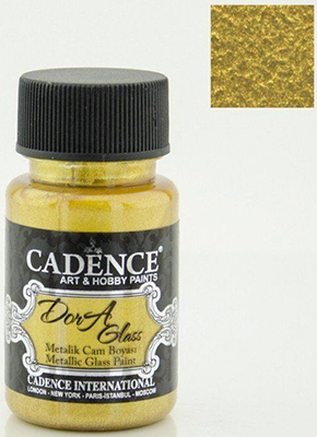 Краска по стеклу Glass & ceramic paint DORA 3300 gold 45 ml ― VIP Office HobbyART