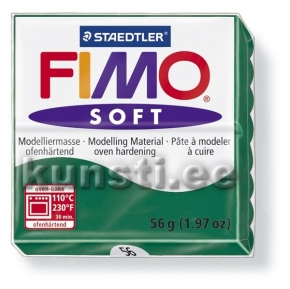 8020-56 Fimo soft, 56gr, smaragdroheline ― VIP Office HobbyART