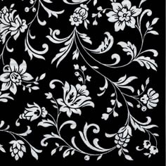 Салфетка для декупажа 340711 33 x 33 cm Arabesque Black black-white ― VIP Office HobbyART