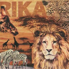 Салфетка для декупажа 346071 33 x 33 cm Africa Collage ― VIP Office HobbyART