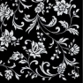 Салфетка для декупажа 340711 33 x 33 cm Arabesque Black black-white