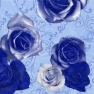 Салфетка для декупажа 343663 33 x 33 cm Say it with Roses blue