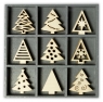 Wooden ornaments 10,5x10,5cm 45pcs