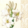 Салфетка для декупажа 340822 33 x 33 cm Ancient Lily ivory