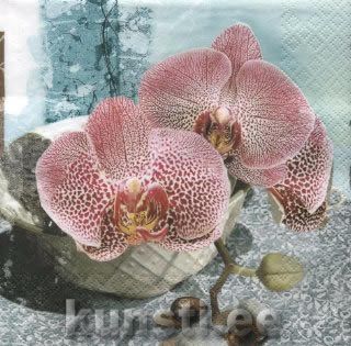 Салфетка для декупажа 211250 33 x 33 cm Orchid in a Bowl ― VIP Office HobbyART